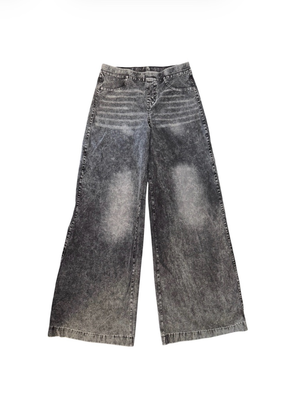 H&M Washed Black Wide-Leg Kids Jeans Size 12-13